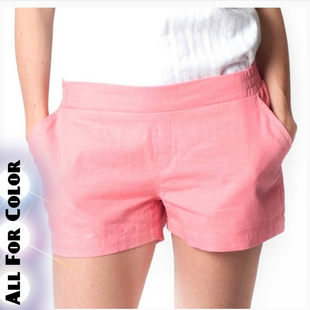 CORAL LINEN SHORT